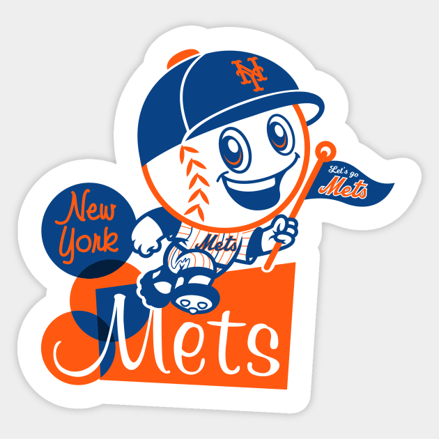 Lets Go Mets Sticker by ElRyeShop